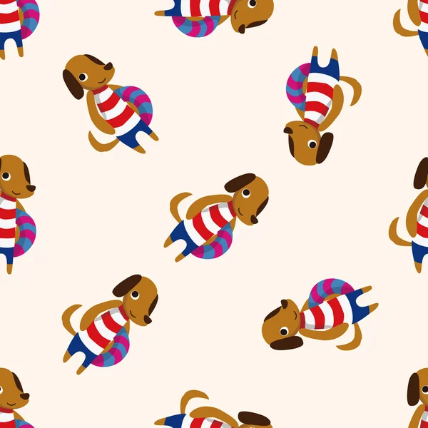summer animal dog icon 10,seamless pattern