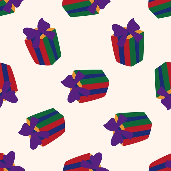 Het pictogram van het thema van gift, 10, naadloze patroon — Stockvector