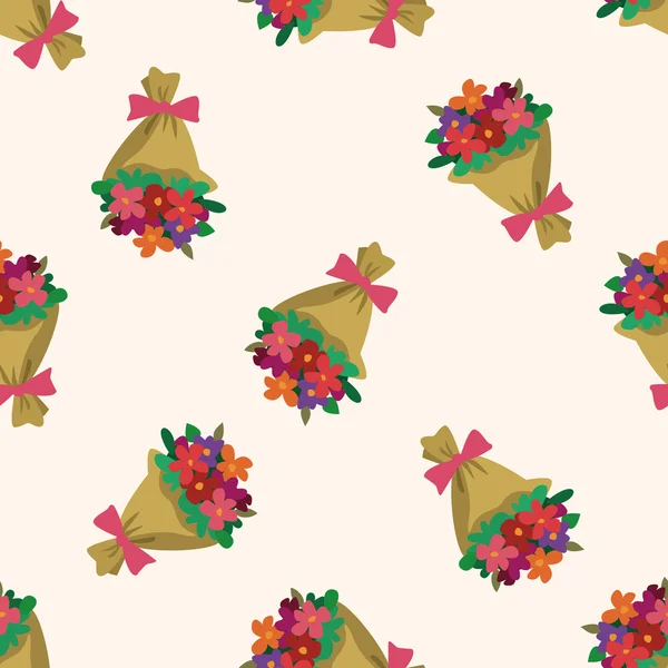 꽃 아이콘 10, 완벽 한 패턴의 꽃다발 — 스톡 벡터