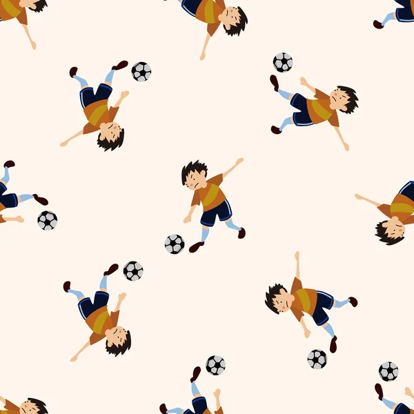 Deporte icono atleta de fútbol 10, patrón sin costuras — Archivo Imágenes Vectoriales