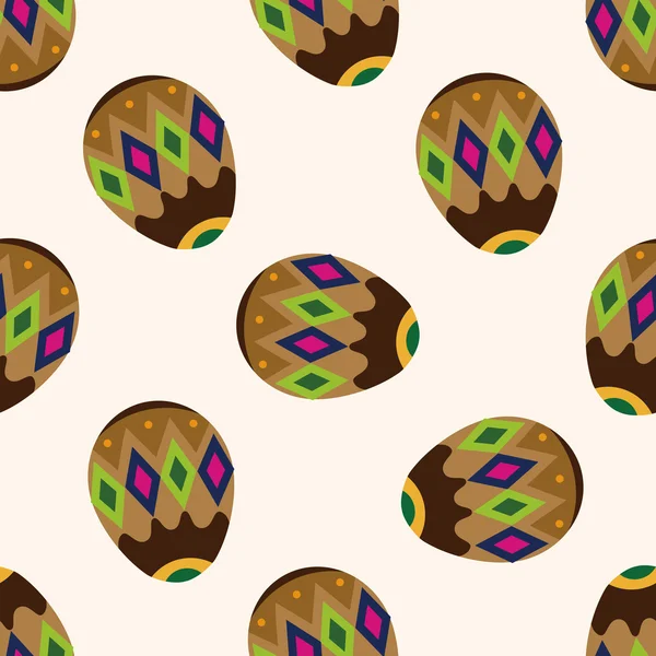 Easter egg icon 10,seamless pattern — Stock Vector