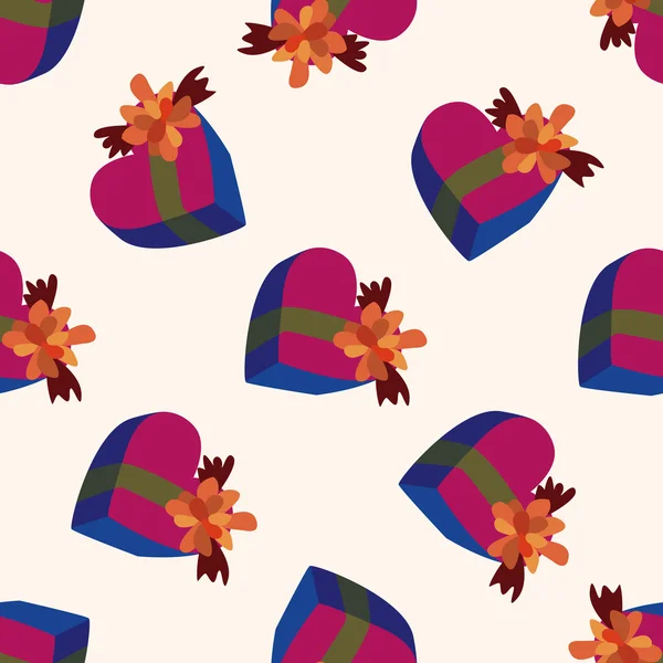 Valentine's day theme presents, motif sans couture — Image vectorielle