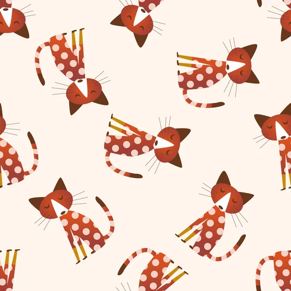 Animal cat icon, 10, seamless pattern — стоковый вектор