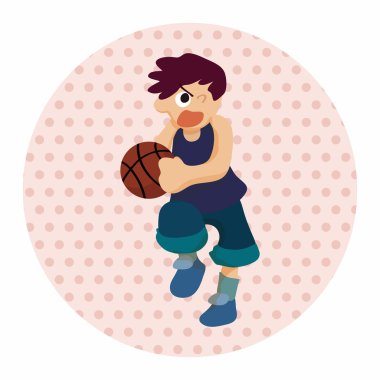 Basketbol oyuncu öğeleri vektör, eps