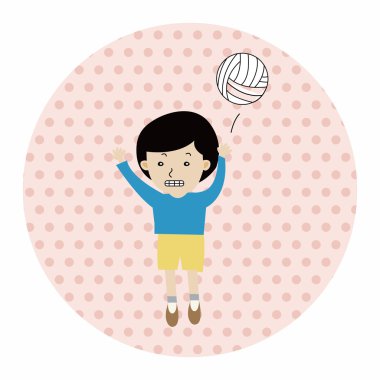 Öğrenci karikatür Tema öğeleri vektör, eps