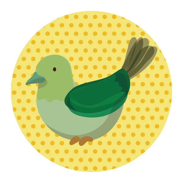 Uccello cartone animato elementi di design vettoriale — Vettoriale Stock