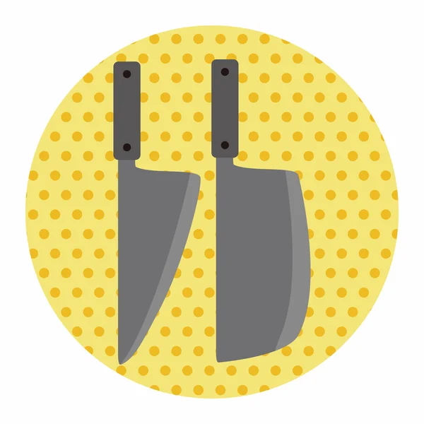 Utensilios de cocina cuchillo tema elementos vector, eps — Vector de stock