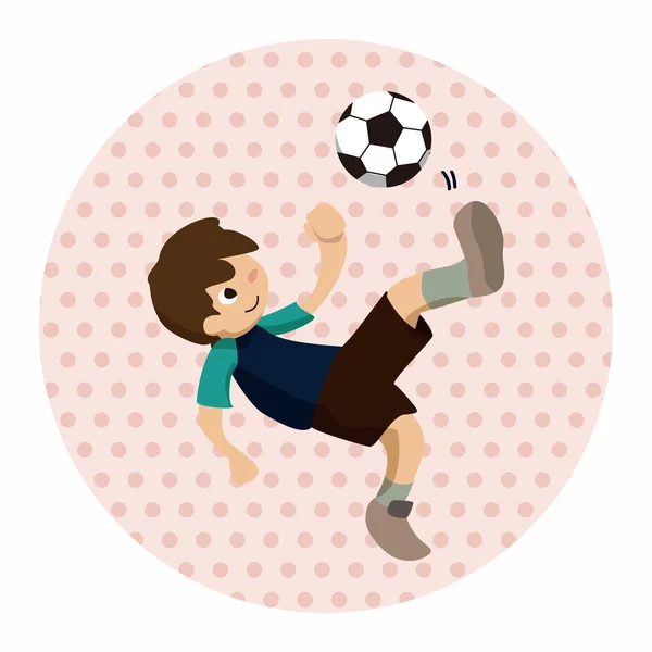 Sport soccer player theme elements vector,eps — Stock Vector