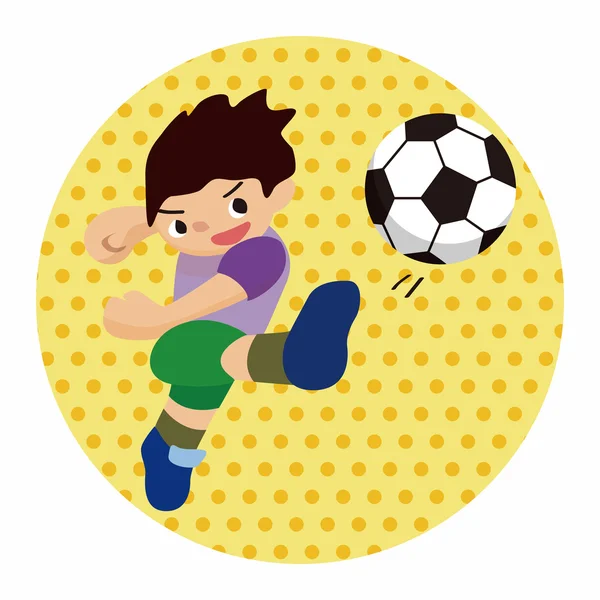 Sport soccer player theme elements vector,eps — Stock Vector
