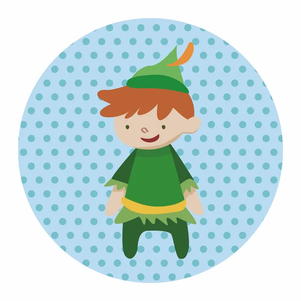 Peter Pan theme elements — Stock Vector