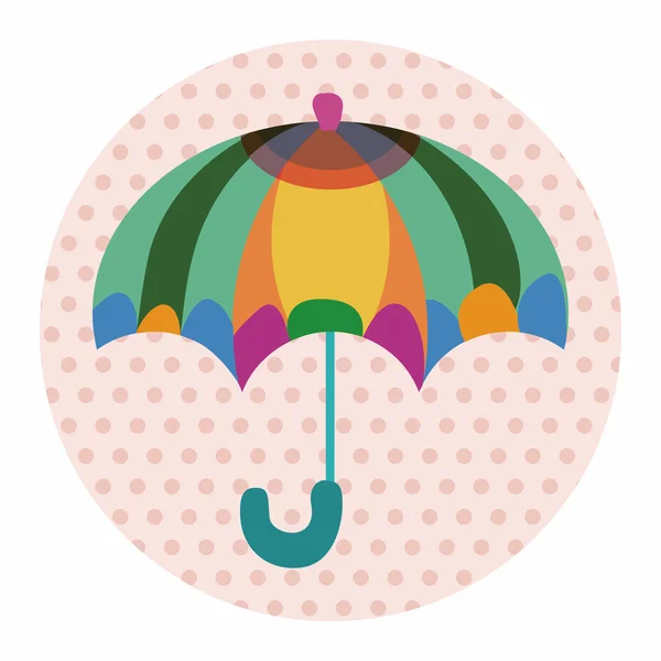 Umbrella theme elemets vector,eps — Stock Vector