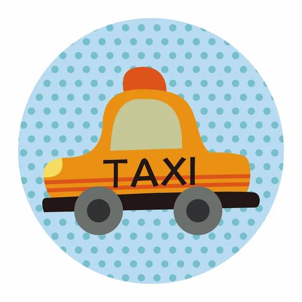 Транспорт Taxi flat icon elements background, eps10 — стоковый вектор