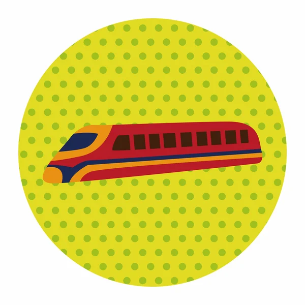 Транспорт speed train flat icon elements background, eps10 — стоковый вектор