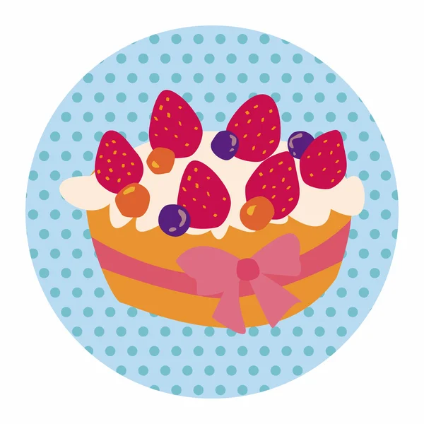 Tema pastel de regalo elementos icono plano, eps10 — Vector de stock