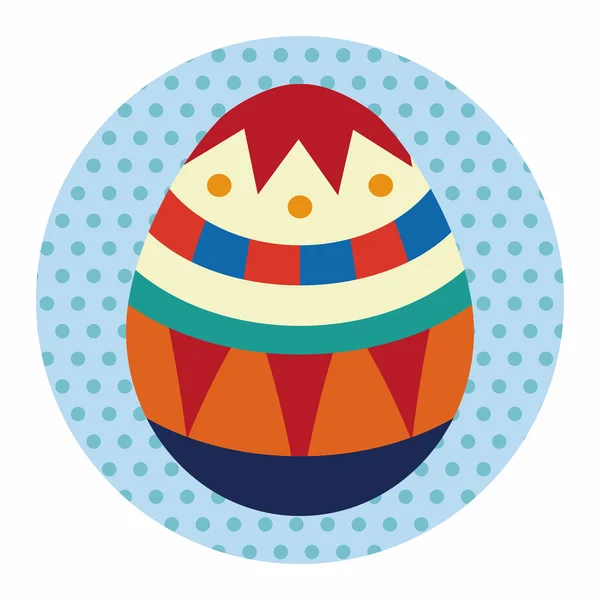 Easter egg flat icon elements background, eps10 — Vetor de Stock