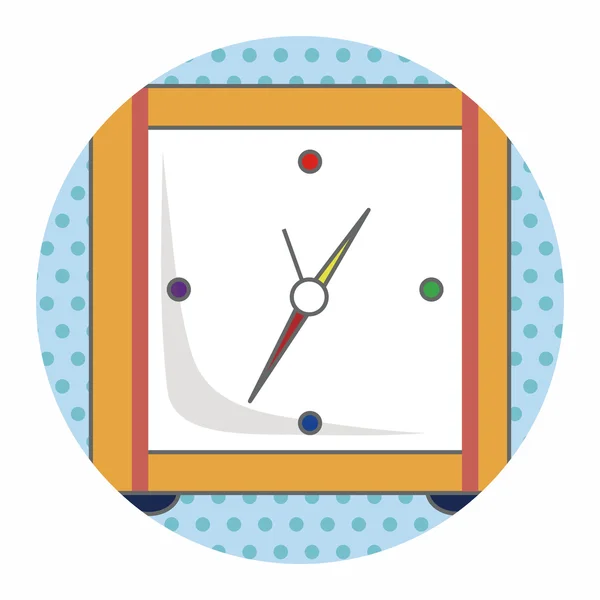 Reloj tema elementos — Vector de stock