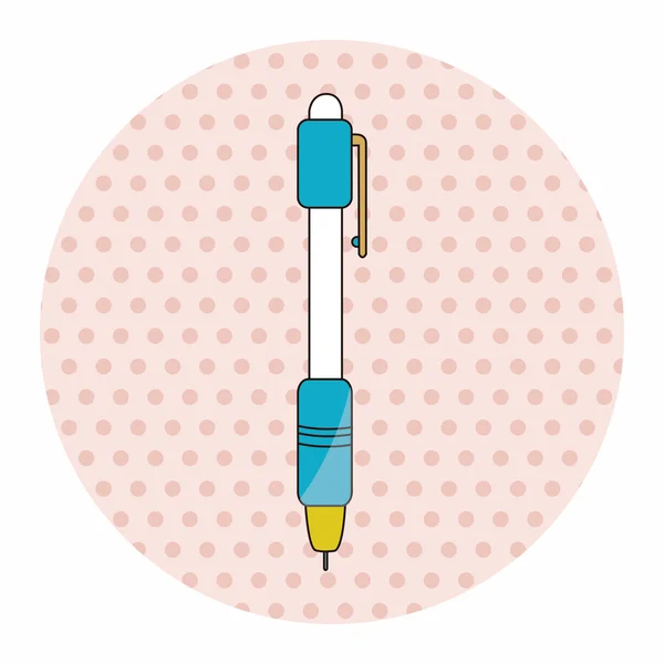 Automatische potlood-thema-elementen — Stockvector