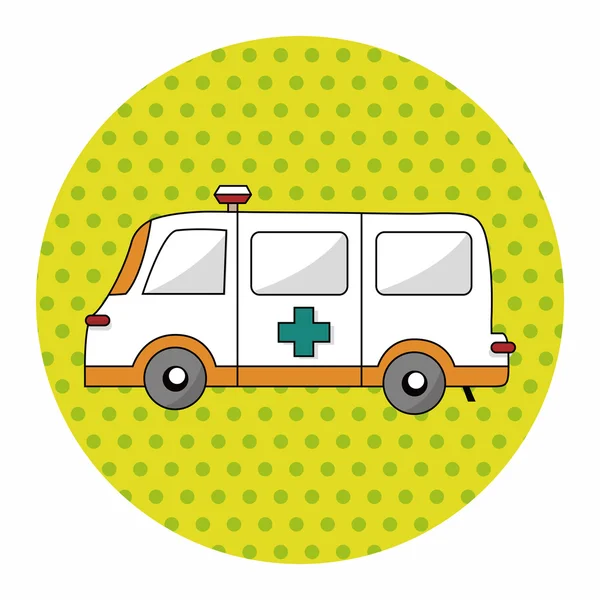 Vervoer ambulance thema elementen vector, eps — Stockvector