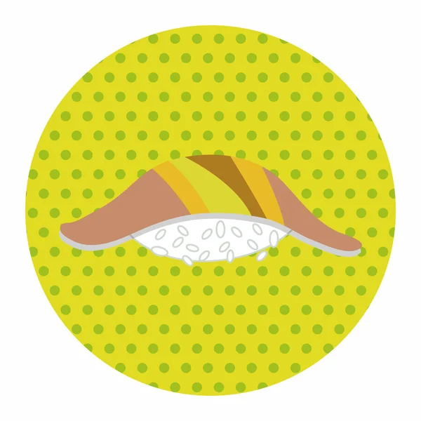 Japán élelmiszer-sushi téma elemek — Stock Vector