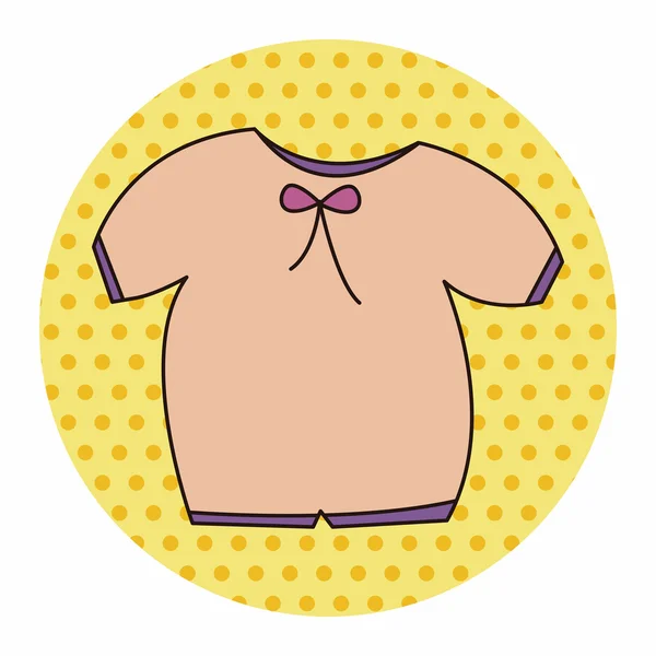 Themenelemente für Babykleidung — Stockvektor
