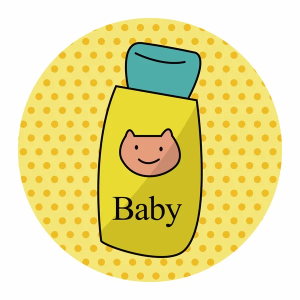 Bebé champú tema elementos — Vector de stock