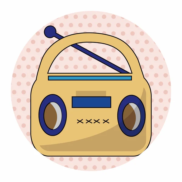 ラジオのテーマ要素ベクトル、eps — ストックベクタ