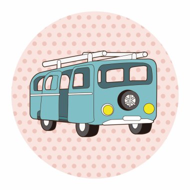 ulaşım araba tema öğeleri vektör, eps