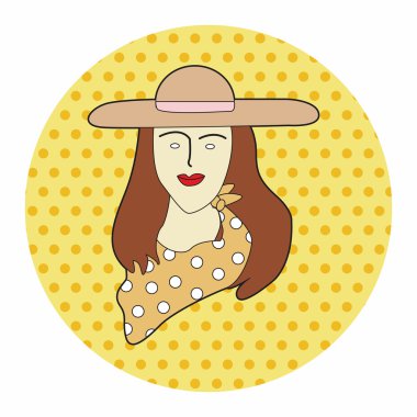 Paris kadın Tema öğeleri vektör, eps