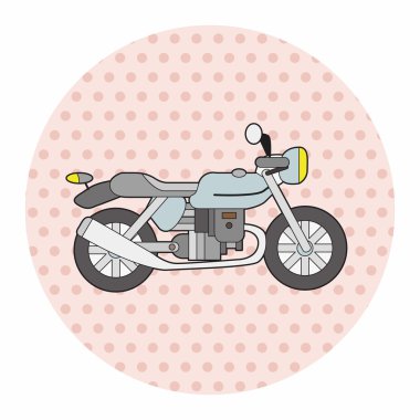 ulaşım motor Tema öğeleri vektör, eps