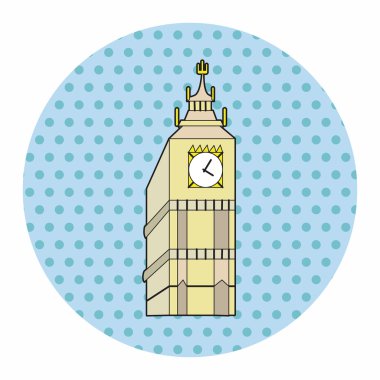 Büyük Ben tema öğeleri vektör, eps