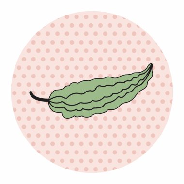 sebze Tema acı öğeleri vektör, eps