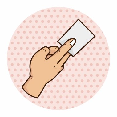 Kağıt Tema öğeleri vektör, eps tutan el