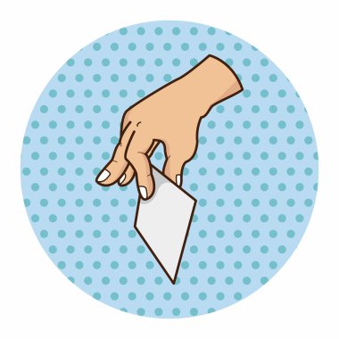 Kağıt Tema öğeleri vektör, eps tutan el