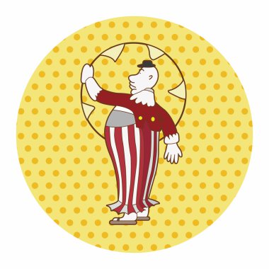 sirk palyaço Tema öğeleri vektör, eps