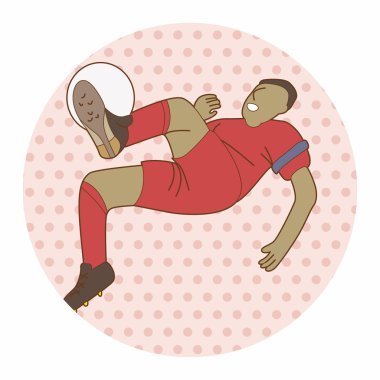 Spor Futbol oyuncu Tema öğeleri vektör, eps