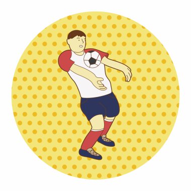 Spor Futbol oyuncu Tema öğeleri vektör, eps