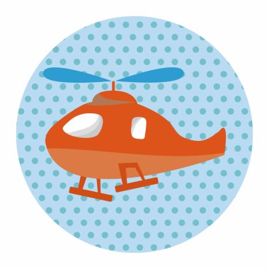 Helikopter Tema eleman vektör, eps