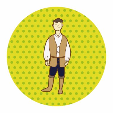 karikatür karakter kişi tema öğeleri