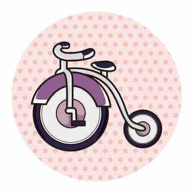 ulaşım Bisiklet Tema öğeleri vektör, eps