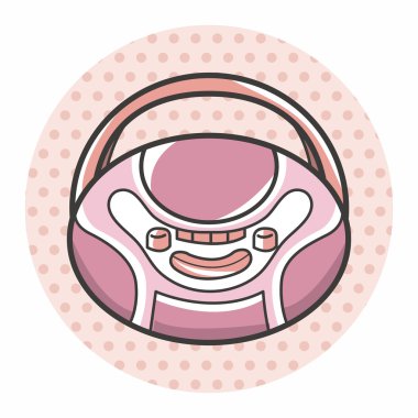 Stil radyo Tema öğeleri vektör, eps