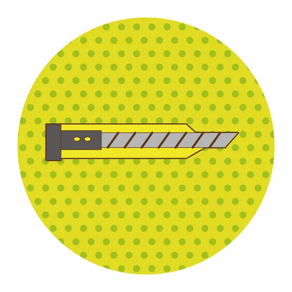 Cuchillo de utilidad estacionaria tema elementos vector, eps — Archivo Imágenes Vectoriales