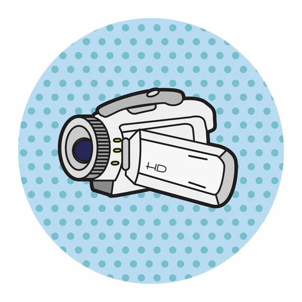 Éléments de thème caméra vidéo vecteur, eps — Image vectorielle