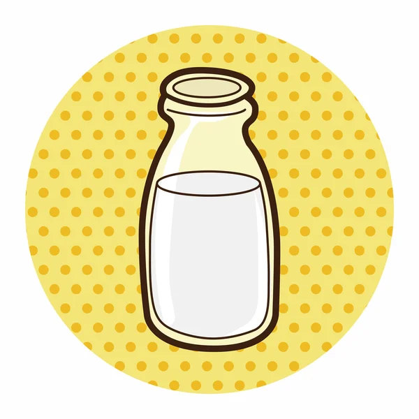 牛乳テーマ要素ベクトル、eps — ストックベクタ