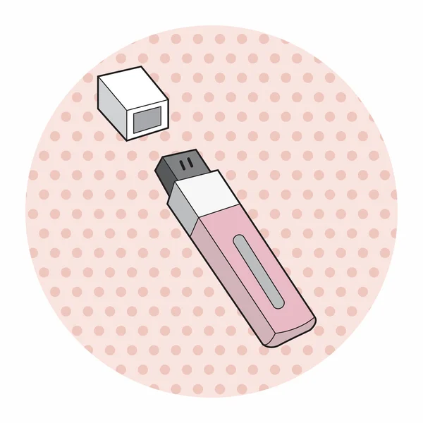 Équipement informatique éléments de thème USB — Image vectorielle