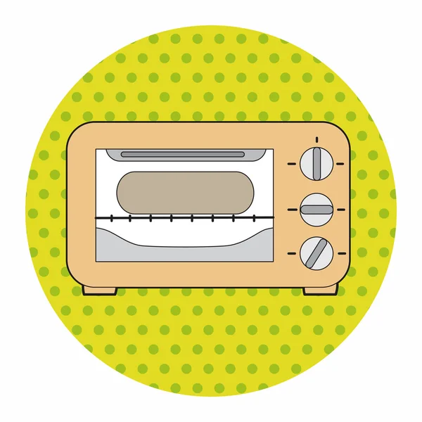 Keukengerei oven thema elementen vector, eps — Stockvector