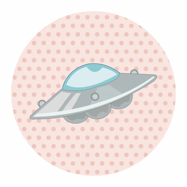 Space UFO theme elements vector, eps — Stock Vector