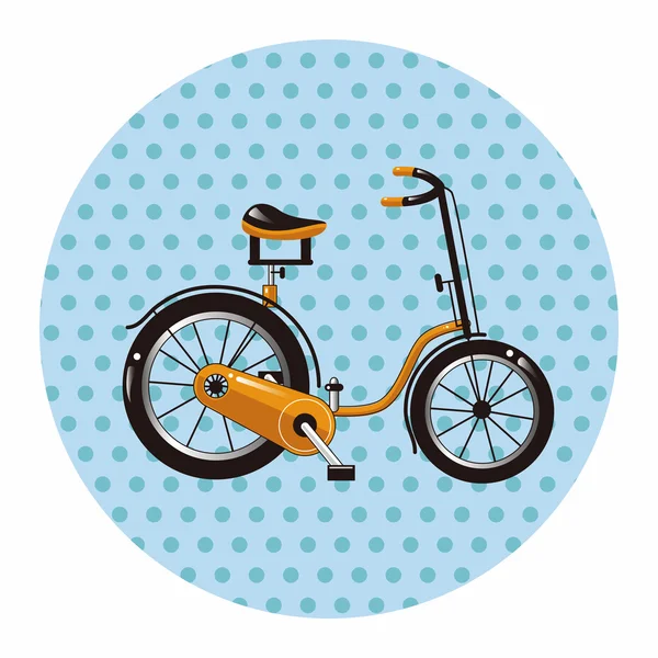 Transporte bicicleta tema elementos vector, eps — ストックベクタ