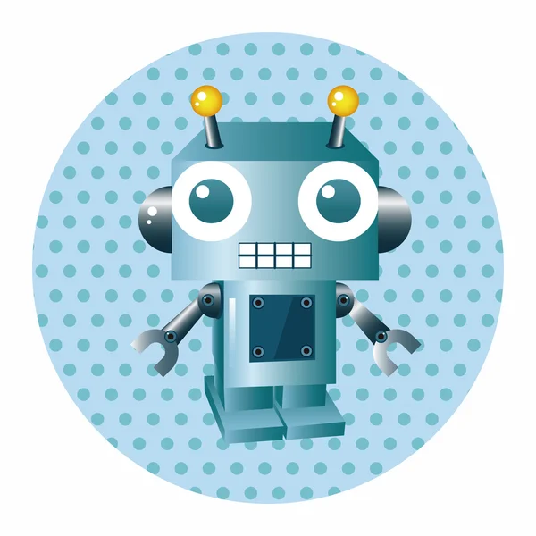 Robot de dibujos animados tema elementos vector, eps — Archivo Imágenes Vectoriales