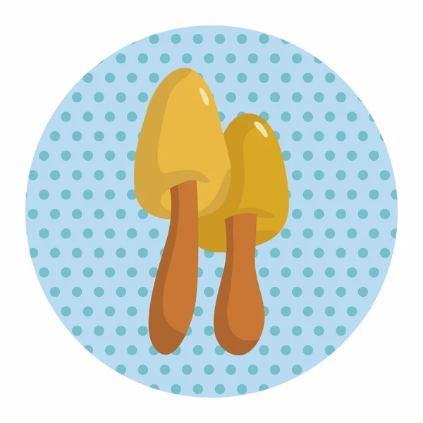 Champignons éléments de thème de dessin animé vecteur, eps — Image vectorielle