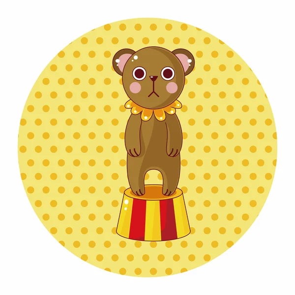 Circus animal theme elements vector,eps — Stock Vector